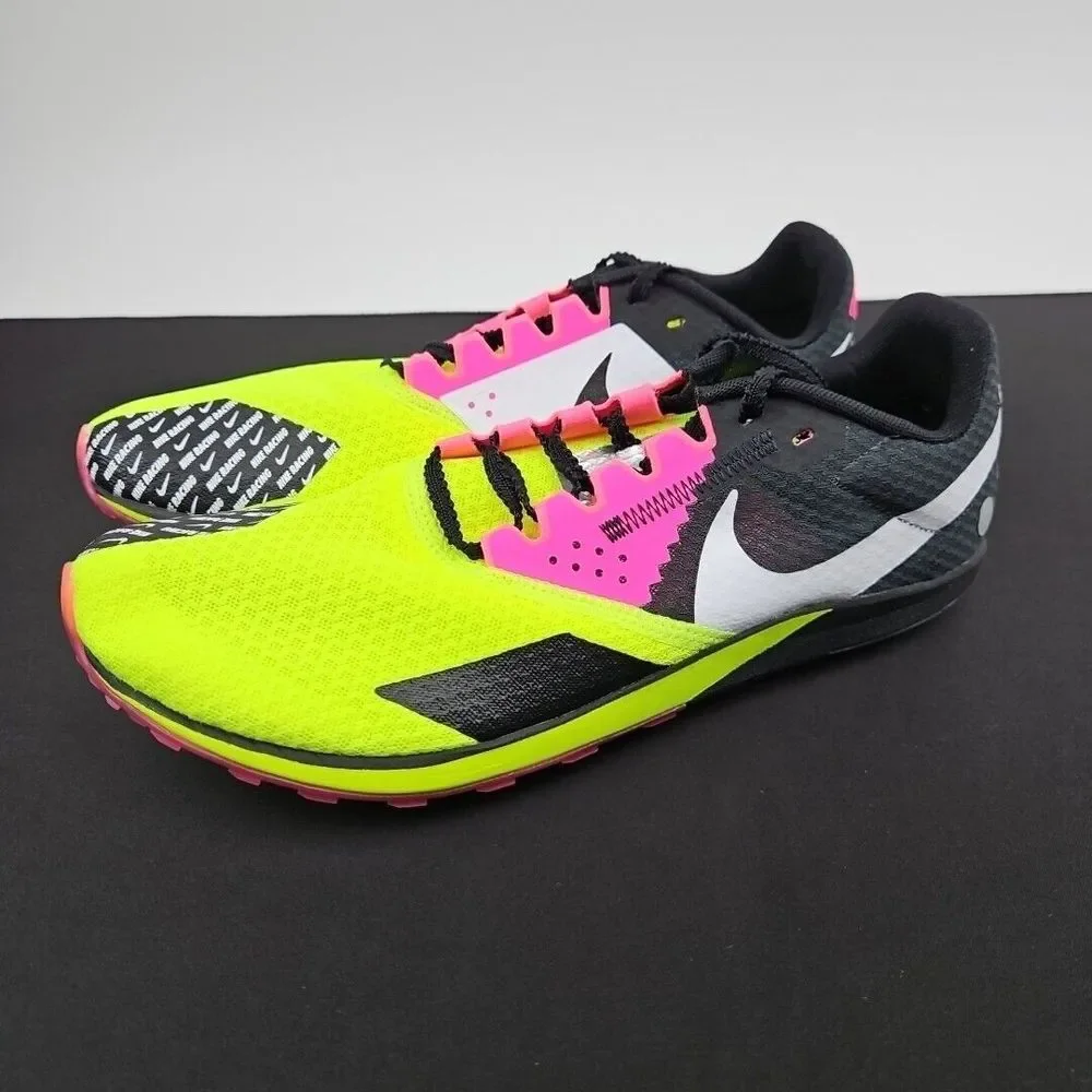 Nike Rival XC 6‎ Cross Country Spikes Volt/Black/Hyper Pink DX7999-700 Men's 9.5